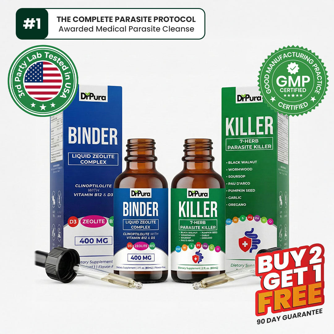 DrPura Complete Parasite Protocol — Purge Parasites From Your Body in 14 Days