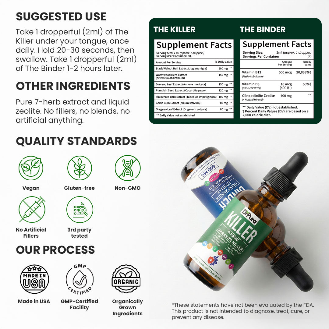 DrPura Complete Parasite Protocol — Purge Parasites From Your Body in 14 Days