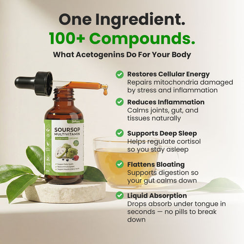 DrPura Soursop Drops – Naturally Repair Your Body From High Cortisol