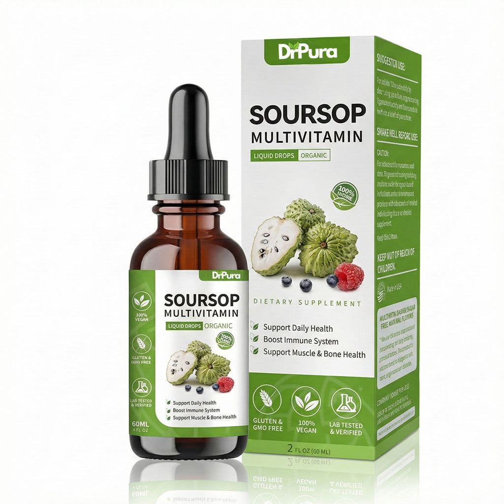 DrPura Soursop Drops – Naturally Repair Your Body From High Cortisol